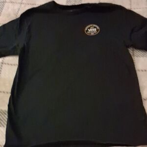 Vans Black T-Shirt with Small Chest Badge